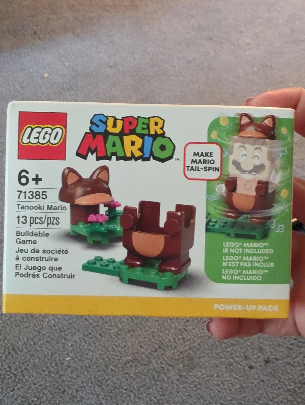 NEW IN BOX LEGO Super Mario Tanooki Mario Power-Up Pack - Brown & Green